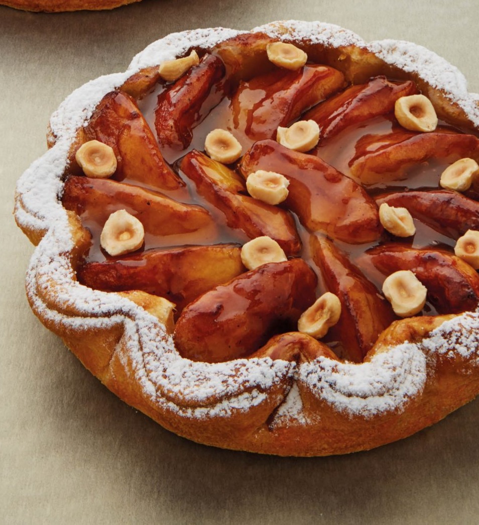 Tarte rustique aux pomme caramélisées